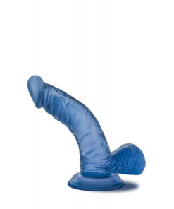 Dildo cu Ventuza Glow Dicks Light Show Blue