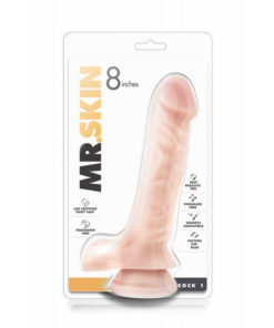 Dildo cu Ventuza Mr. Skin Cock 8 inch Cock 1 Beige