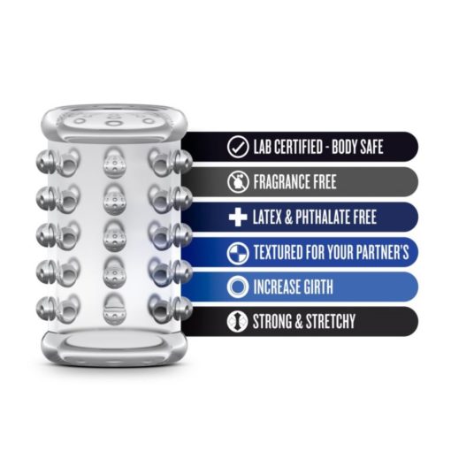 Manson Penis Stay Hard Cock Sleeve 02 Clear 5 cm
