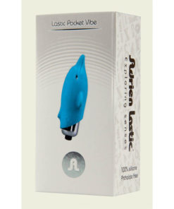 Mini Vibrator Lastic Pocket Dolphin Blue