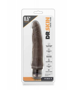 Vibrator Realistic Dr. Skin Cock Vibe 7 Chocolate