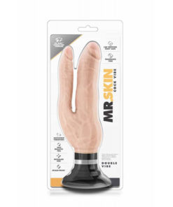 Vibrator Realistic Mr. Skin Double Vibe Cock Beige