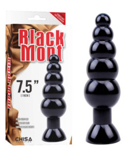 Butt Plug in Forma de Bile Anale Black Mont Beads 19 cm