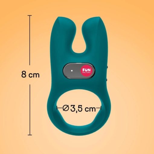 Inel Penis NOS cu Vibratii si Stimulare Clitoris Fun Factory