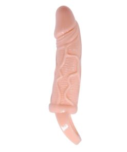 Prelungitor Penis cu Vibratii Extended Sleeve Flesh 14 cm