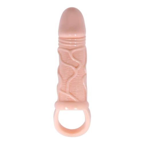 Prelungitor Penis cu Vibratii Extended Sleeve Flesh 14 cm