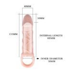 Prelungitor Penis cu Vibratii Sleeve Flesh