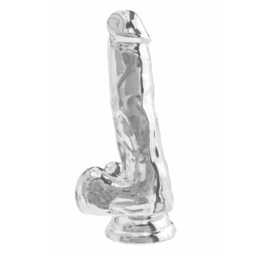 ToyJoy Get Real Clear Dildo with Balls 15 cm