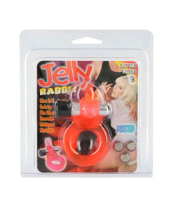 Inel Penis cu Vibratii Jelly Rabbit