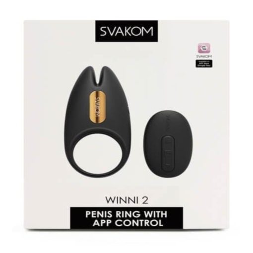 Inel Penis cu Vibratii Telecomanda si Aplicatie SmartPhone Winni 2 Svakom