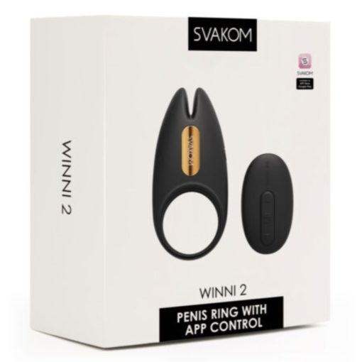 Inel Penis cu Vibratii Telecomanda si Aplicatie SmartPhone Winni 2 Svakom