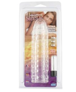 Prelungitor pentru Penis cu Vibratii si Striatii Vibro Penis Sleeve 17 cm