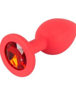 Butt Plug Silicone Colorful Joy Jewel Red