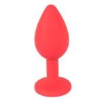 Butt Plug Silicone Colorful Joy Jewel Red