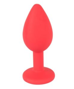 Butt Plug Silicone Colorful Joy Jewel Red