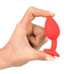 Butt Plug Silicone Colorful Joy Jewel Red