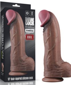 Dildo Dual Layered Silisone XXL 13 inch