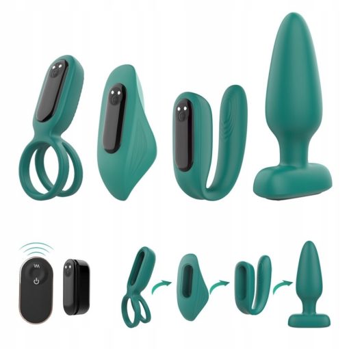 Set Jucarii Sexuale pentru Cuplu cu Telecomanda The Love Kit