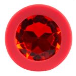 Butt Plug Silicone Colorful Joy Jewel Red