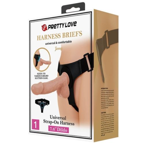 Strap On Femei Pretty Love Jerry Harness Briefs 22 cm
