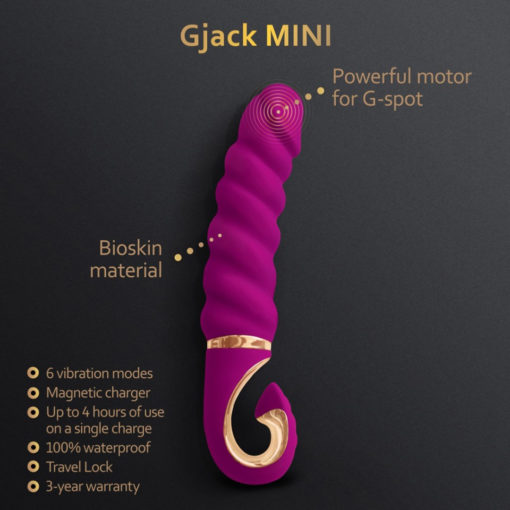 Vibrator Gjack MINI Sweet Raspberry 19 cm