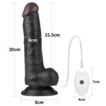 Strap On cu Vibratii Lovetoy Vibrating Easy Black 7.5 inch