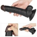 Strap On cu Vibratii Lovetoy Vibrating Easy Black 7.5 inch