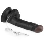 Strap On cu Vibratii Lovetoy Vibrating Easy Black 7.5 inch