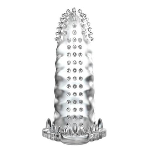 Brave Man Penis Sleeve Clear 1 Prelungitor Penis 14 cm