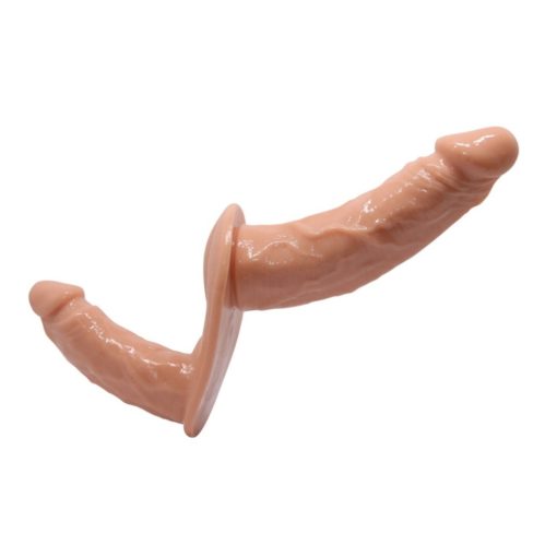 Strap On Dublu Femei Ultra Passionate Harness Double Dildos 14 cm