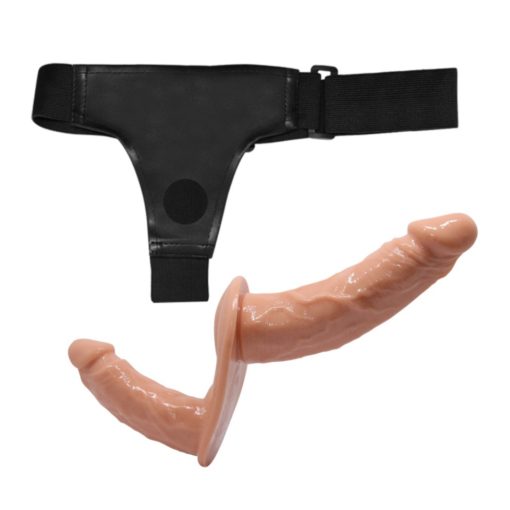 Strap On Dublu Femei Ultra Passionate Harness Double Dildos 14 cm