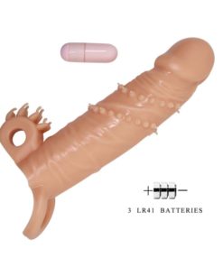 Prelungitor Penis cu Vibratii PRETTY LOVE CONNOR 17 cm