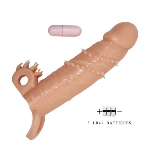 Prelungitor Penis cu Vibratii PRETTY LOVE CONNOR 17 cm