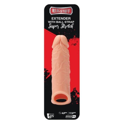 Prelungitor Penis Super Stretch RealStuff 17 cm