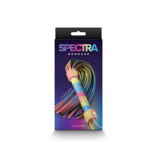 Bici Fetish Spectra Bondage Flogger Rainbow - imagine 2