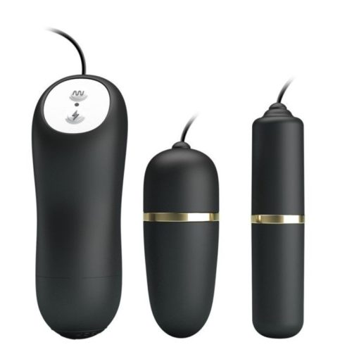 Ou Vibrator cu Electrosocuri Pretty Love Double Vibro Bullets Electrostim