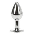 Butt Plug Anal Metallic Small Silver