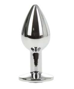 Butt Plug Anal Metallic Small Silver