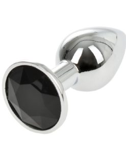 Butt Plug Anal Metallic Small Silver