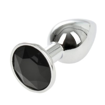 Butt Plug Anal Metallic Small Silver