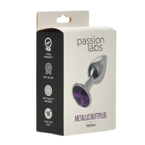 Butt Plug Anal Metallic Small Silver