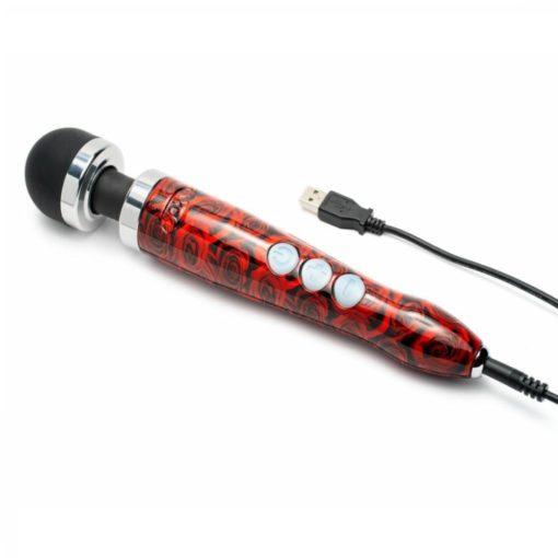 Doxy Die Cast 3R Rechargeable Wand Massager Rose Pattern