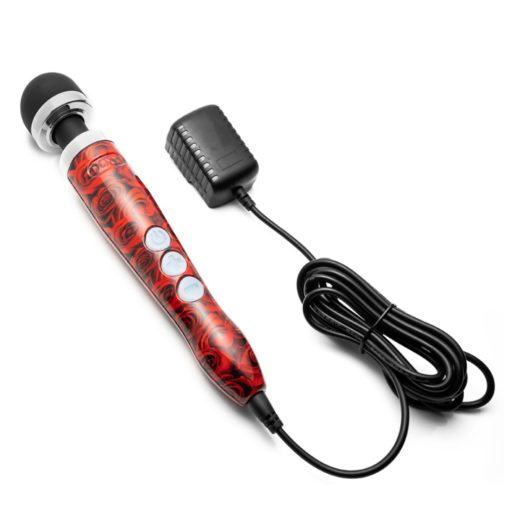 Doxy Die Cast 3R Rechargeable Wand Massager Rose Pattern