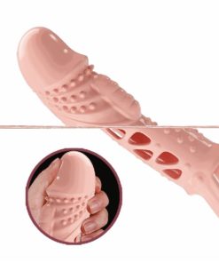 Extensie Penis cu Vibratii Pretty Love Cecelia Flesh