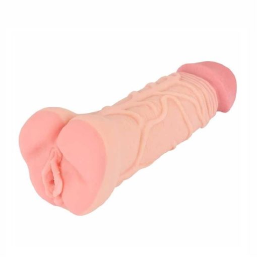 Extensie Penis Nature Skin 2 in 1 Masturbator 22 cm