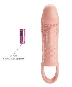 Extensie Penis cu Vibratii Pretty Love Cecelia Flesh