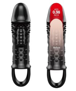 Extensie Penis cu Vibratii Pretty Love Cecelia Black
