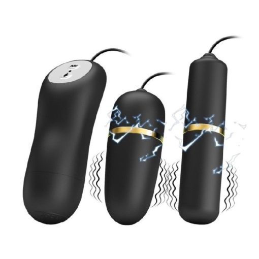 Ou Vibrator cu Electrosocuri Pretty Love Double Vibro Bullets Electrostim