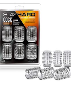 Set Mansoane Penis Stay Hard Cock Sleeve Kit Clear