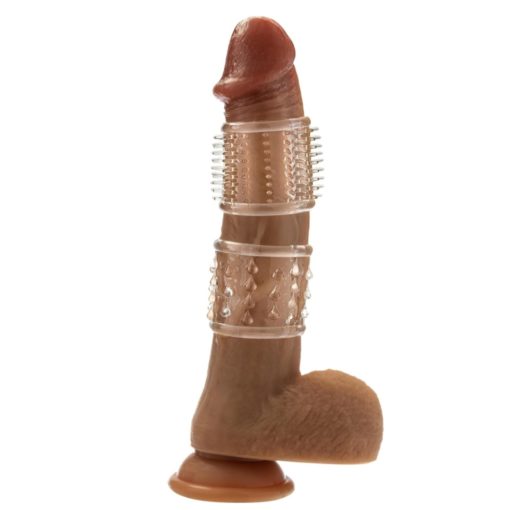 Set Mansoane Penis Stay Hard Cock Sleeve Kit Clear